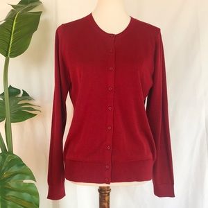 NWT Banana republic red cardigan sweater